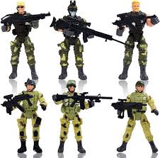 LICHENGTAI 6 Delar Militärlekset med Figurer