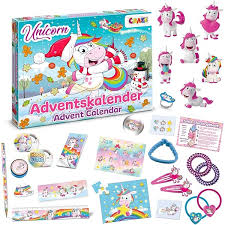 CRAZE Unicorn Adventskalender med Leksaker - Flerfärgad