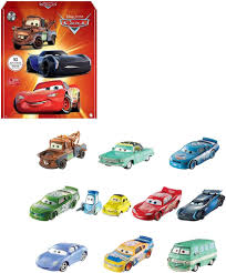 Mattel Disney Pixar Bilar: 10-Pack Miniracerbilar