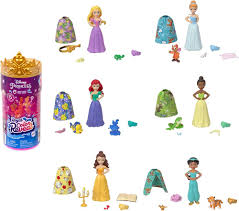 Disney Princess Royal Color Reveal-docka med 6 överraskningar