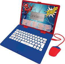 Lexibook Spiderman Pedagogisk Laptop - Tvåspråkig Leksak med 124 Aktiviteter