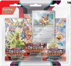 Pokémon TCG - Scharlakansröd & Lila - Blisterpaket med 3 kort