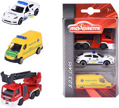 Majorette 3-Pack Danska Utryckningsfordon