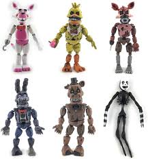 Tongyundacheng Set med 6 Five Nights Figurer - 15 cm