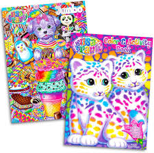 Lisa Frank Målarbok och Aktivitetsset (2 böcker - 96 sidor)