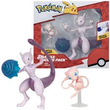 Pokémon Figurer 2-Pack: Mew & Mewtwo 5-10 cm