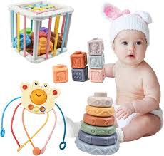 AolKee 4-i-1 Montessori Babyleksaksset