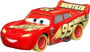 Disney Pixar Bilar - Glow Racers: Blixten McQueen