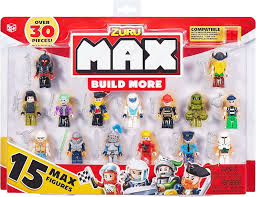 MAX Bygg Mer Minifigurset (15 figurer) – Kompatibelt med Andra