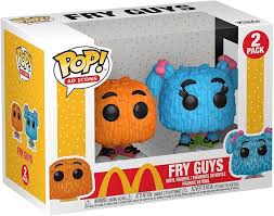 Pop McDonald's Fry Guys Orange & Blue Vinyl Figur 2-Pack