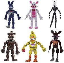 BESTZY 6 st Funtime Freddy Figurer - Five Nights At Freddy's