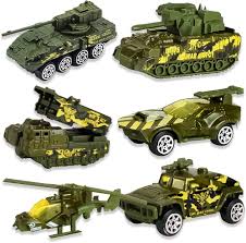 Diecast Militärfordon för Barn 3-7 År