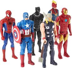 Marvel Titan Hero Series – 6 Färgglada Actionfigurer