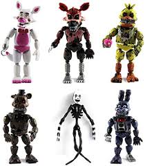 5-pack FNAF Actionfigurer med Ljus - 14 cm