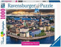 Ravensburger Pussel: Skandinaviska Stockholm 1000 bitar