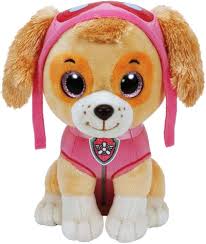 Paw Patrol Skye Plyschgosedjur med Glittrande Ögon - 24 cm