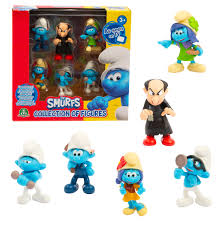 Smurfarna: Set med 6 figurer - Inklusive Exklusiv Figur!